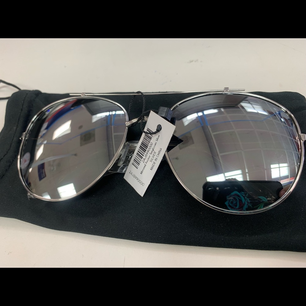 Boston Proper Mirrored Aviator Sunglasses